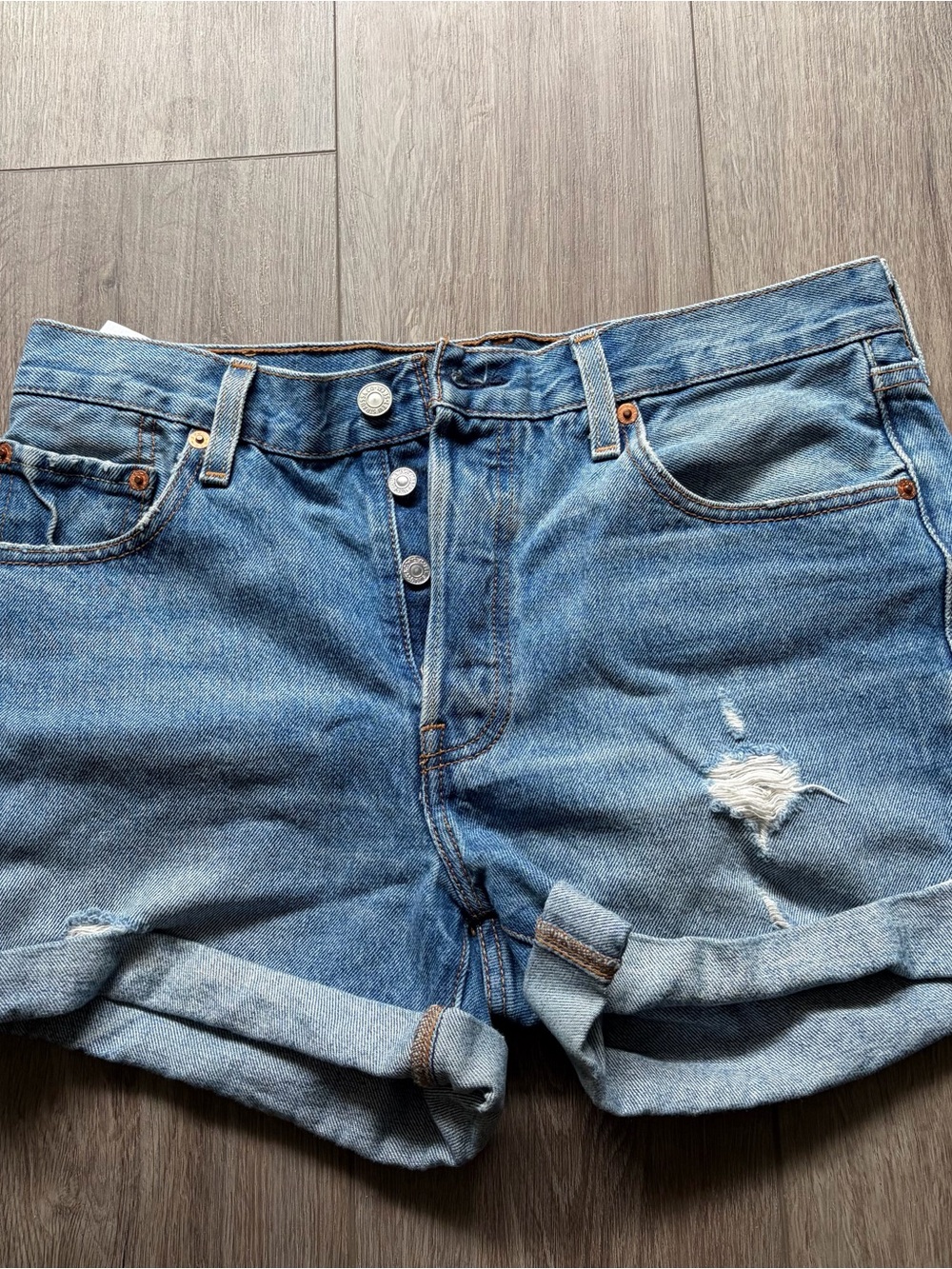 Levi’s 501 Light Wash Denim Shorts